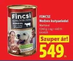 Lidl FINCSI Nedves kutyaeledel ajánlat