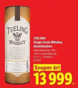 Lidl Teeling Single Grain Whiskey díszdobozban ajánlat