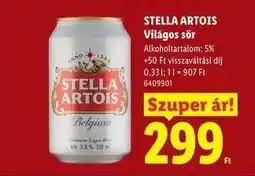 Lidl STELLA ARTOIS ajánlat