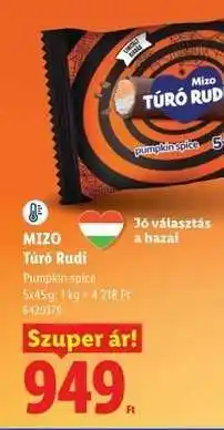 Lidl MIZO Túró Rudi ajánlat