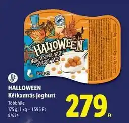 Lidl HALLOWEEN Kétkamrás joghurt ajánlat