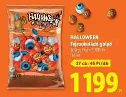 Lidl HALLOWEEN Tejcsokoládé golyó ajánlat