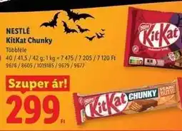 Lidl NESTLÉ KitKat Chunky ajánlat