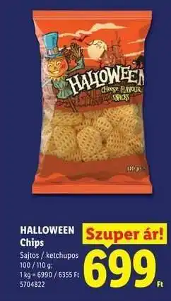 Lidl HALLOWEEN Chips ajánlat