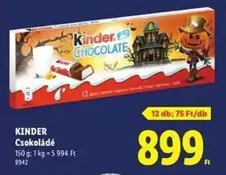 Lidl Kinder ajánlat