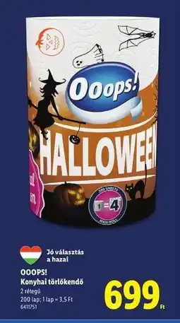 Lidl OOOPS! Konyhai törlőkendő ajánlat
