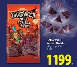 Lidl HALLOWEEN Kék tortillachips ajánlat