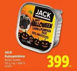Lidl JACK Kutyapástétom ajánlat