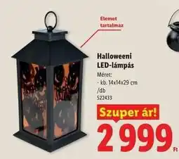 Lidl Halloweeni LED-lámpás ajánlat