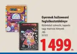 Lidl Gyermek halloweeni foglalkoztatókönyv ajánlat