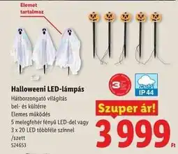 Lidl Halloweeni LED-lámpás ajánlat
