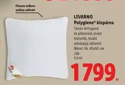 Lidl LIVARNO Polygiene kispárna ajánlat