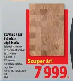 Lidl SILVERCREST Prémium vágódeszka ajánlat