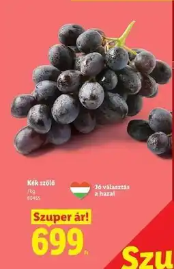 Lidl Kék szőlő ajánlat