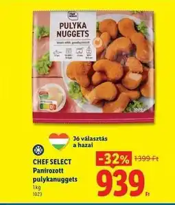 Lidl CHEF SELECT Panírozott pulykanuggets ajánlat