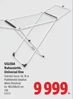Lidl Vileda Ruhaszárító, Universal One ajánlat
