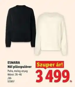 Lidl ESMARA Női plüsspulóver ajánlat