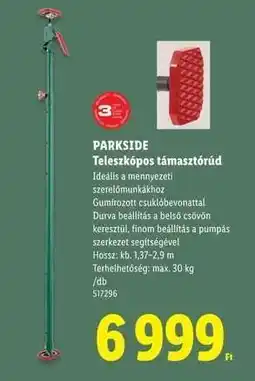 Lidl PARKSIDE Teleszkópos támasztórúd ajánlat