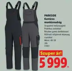 Lidl PARKSIDE Kantáros munkásnadrág ajánlat