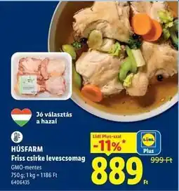 Lidl HÚSFARM Friss csirke-levescsomag ajánlat