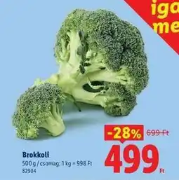 Lidl Brokkoli ajánlat