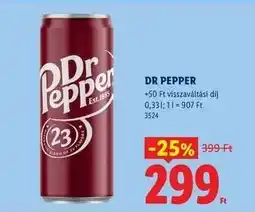 Lidl DR PEPPER ajánlat