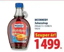 Lidl MCENNEDY Juharszirup ajánlat