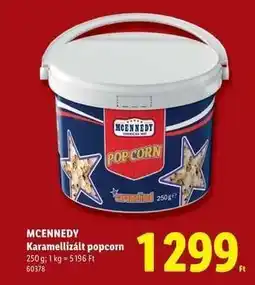 Lidl MCENNEDY Karamellizált popcorn ajánlat