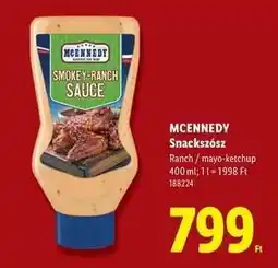 Lidl MCENNEDY Snackszósz ajánlat