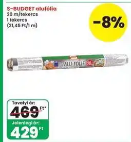 Interspar S-BUDGET alufólia ajánlat