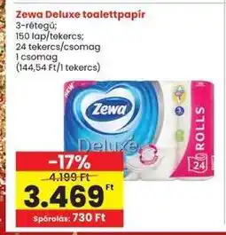 Interspar Zewa Deluxe toalettpapír ajánlat