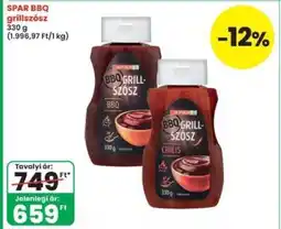 Interspar SPAR BBQ grillszósz ajánlat