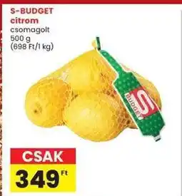 Interspar S-BUDGET citrom ajánlat