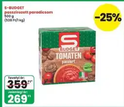 Interspar S-BUDGET passzírozott paradicsom ajánlat