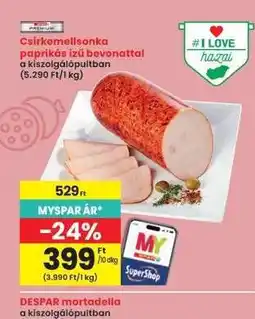 Interspar Csirkemellsonka paprikás ízű bevonattal ajánlat