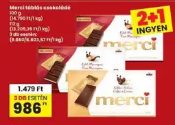 Interspar MERCI TÁBLÁS CSOKOLÁDÉ ajánlat