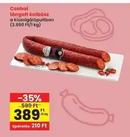 Interspar CSABAI Lángolt kolbász ajánlat