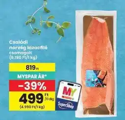 Interspar Családi norvég lazacfilé csomagolt ajánlat