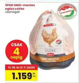 Interspar SPAR GMO-mentes egész csirke ajánlat
