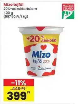Interspar MIZO Tejföl ajánlat