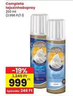 Interspar Completa tejszínhabspray ajánlat