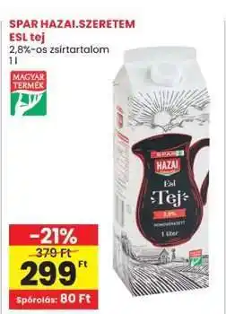 Interspar SPAR HAZAI.SZERETEM ESL tej ajánlat