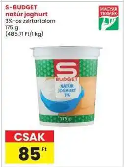 Interspar S-BUDGET natúr joghurt ajánlat