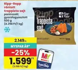 Interspar Ripp-Ropp rántott trappista sajt ajánlat