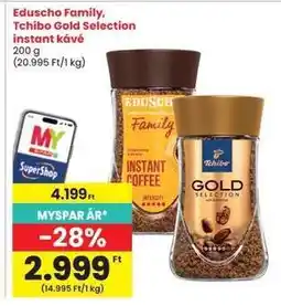Interspar Eduscho Family, Tchibo Gold Selection instant kávé ajánlat