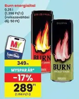 Interspar Burn energiaital ajánlat
