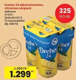 Interspar Dreher 24 alkoholmentes, citromos sörpack ajánlat