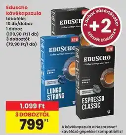 Interspar Eduscho kávékapszula ajánlat
