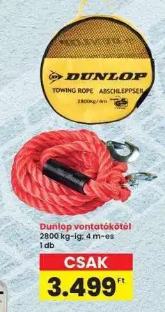 Interspar Dunlop vontatókötél ajánlat