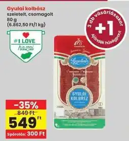 Interspar Gyulai kolbász ajánlat